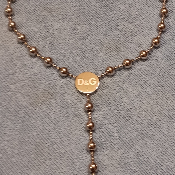 D&G Other - Dolce & Gabbana: D&G Jewels Silver Beaded Necklace (Rosary) Key Chain Clip